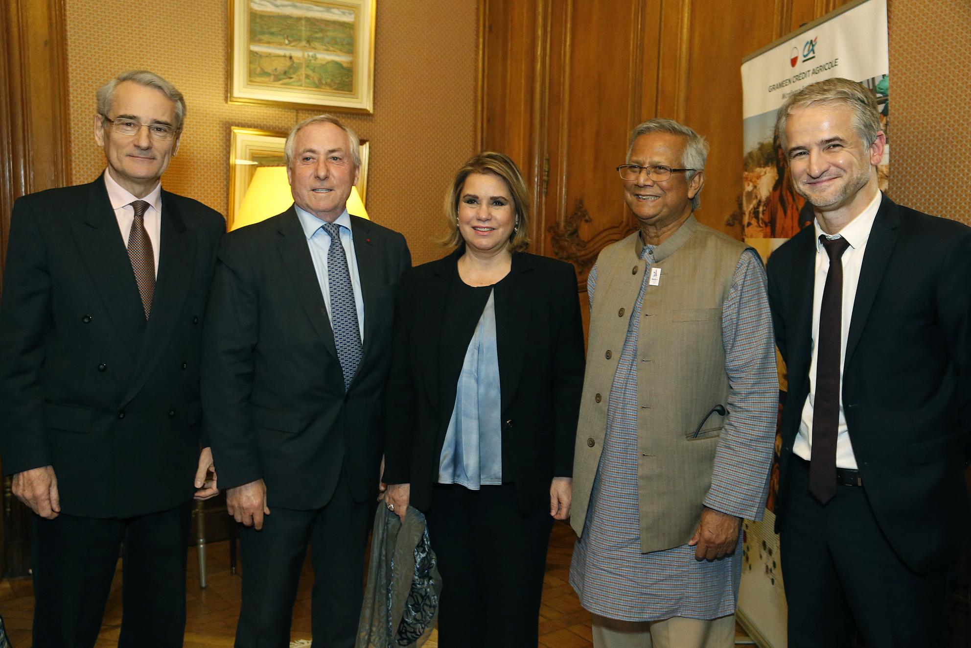 Jérôme Brunel, Jean-Marie Sander, la Grande-Duchesse, Professeur Muhammad Yunus, Eric Campos