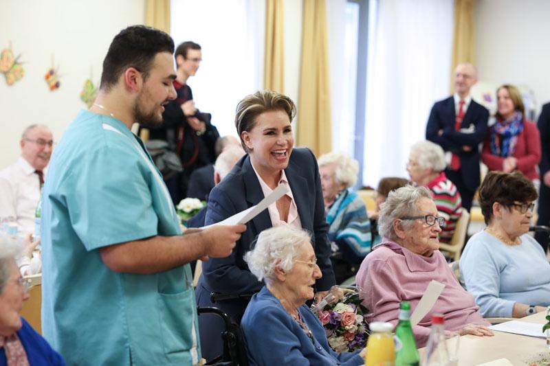 Visite du Centre gérontologique Pontalize destiné aux personnes âgées