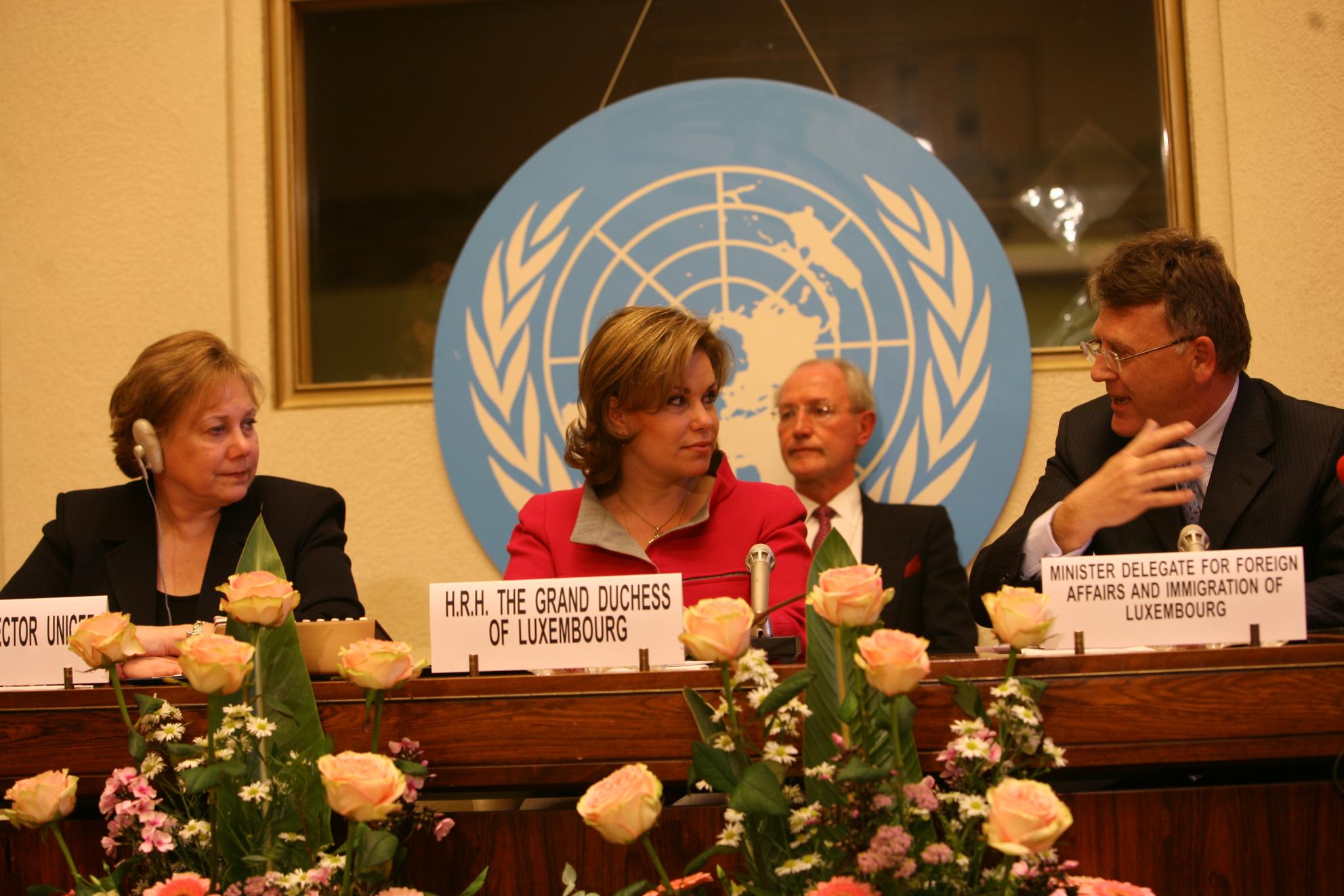 S.A.R. la Grande-Duchesse de Luxembourg, ambassadrice auprès de l'UNICEF, 2007
