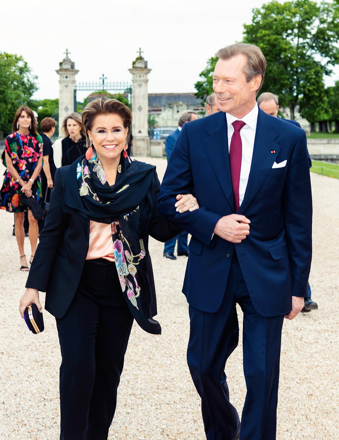 LL.AA.RR. le Grand-Duc et la Grande-Duchesse arrivent au Château de Chambord