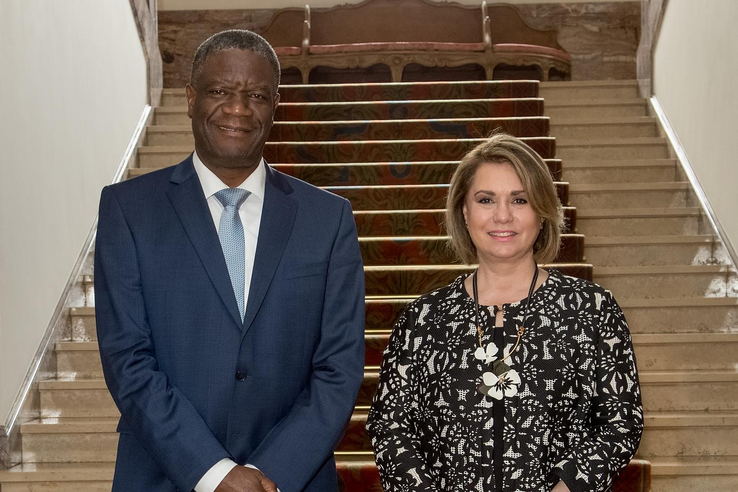 S.A.R. la Grande-Duchesse et Dr Denis Mukwege