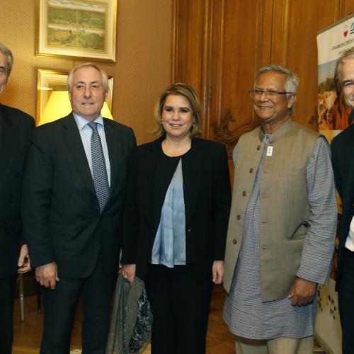 Jérôme Brunel, Jean-Marie Sander, la Grande-Duchesse, Professeur Muhammad Yunus, Eric Campos