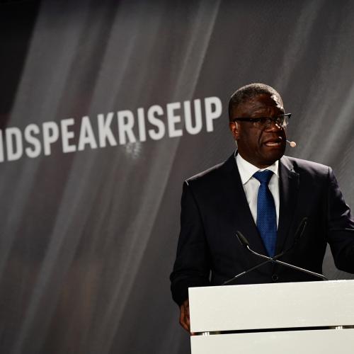 Allocution du Dr Denis Mukwege