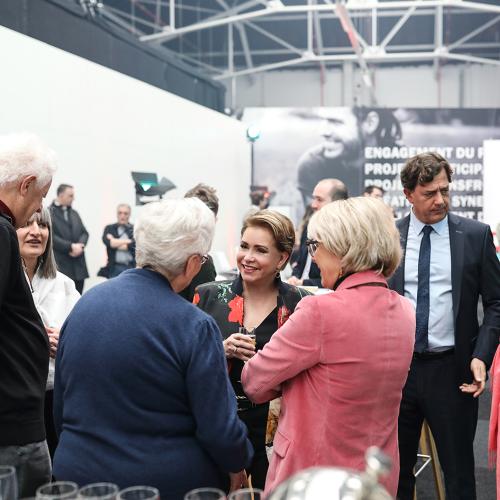 La Grande-Duchesse visite l'exposition temporaire "Esch 2022"