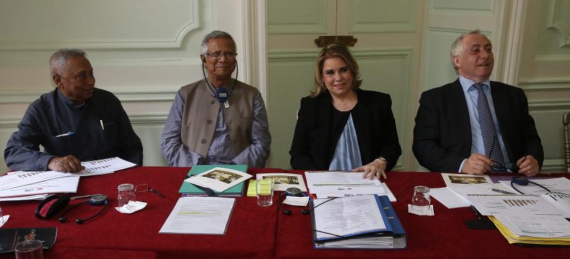 Professeur Latifee, Professeur Muhammad Yunus, S.A.R. La Grande Duchesse et Monsieur Jean-Marie Sander