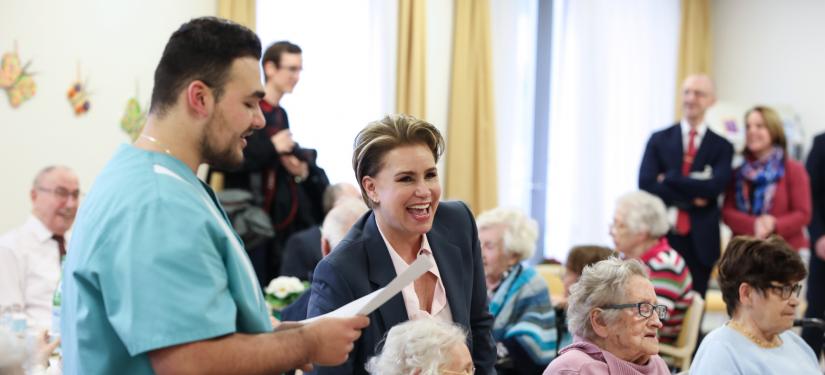 Visite du Centre Pontalize pour personnes âgées